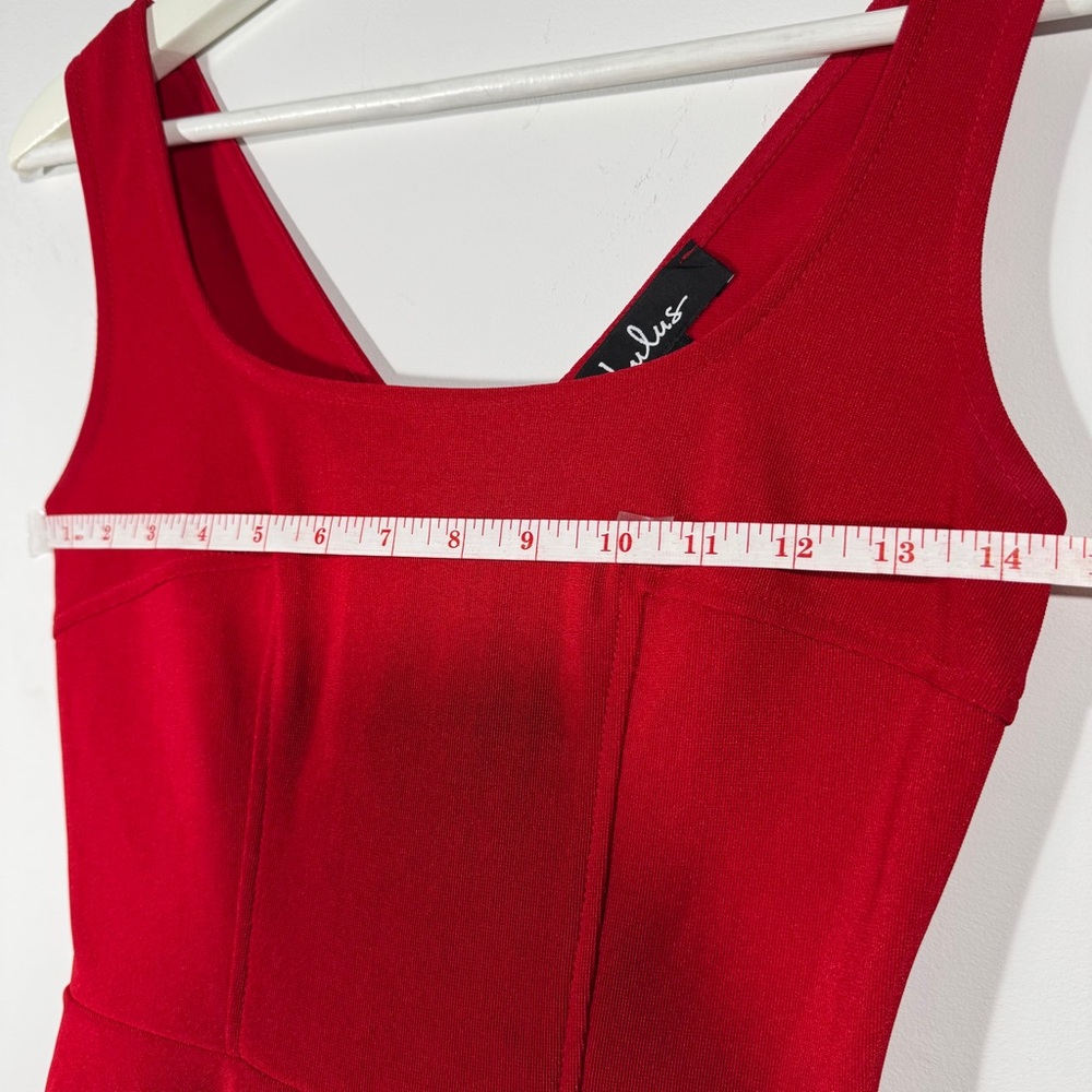 Lulus‎ Red Fit and Flare Sleeveless Dress XS - Picture 7 of 9